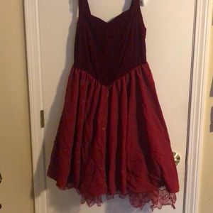 Torrid Alice in Wonderland queen of hearts dress